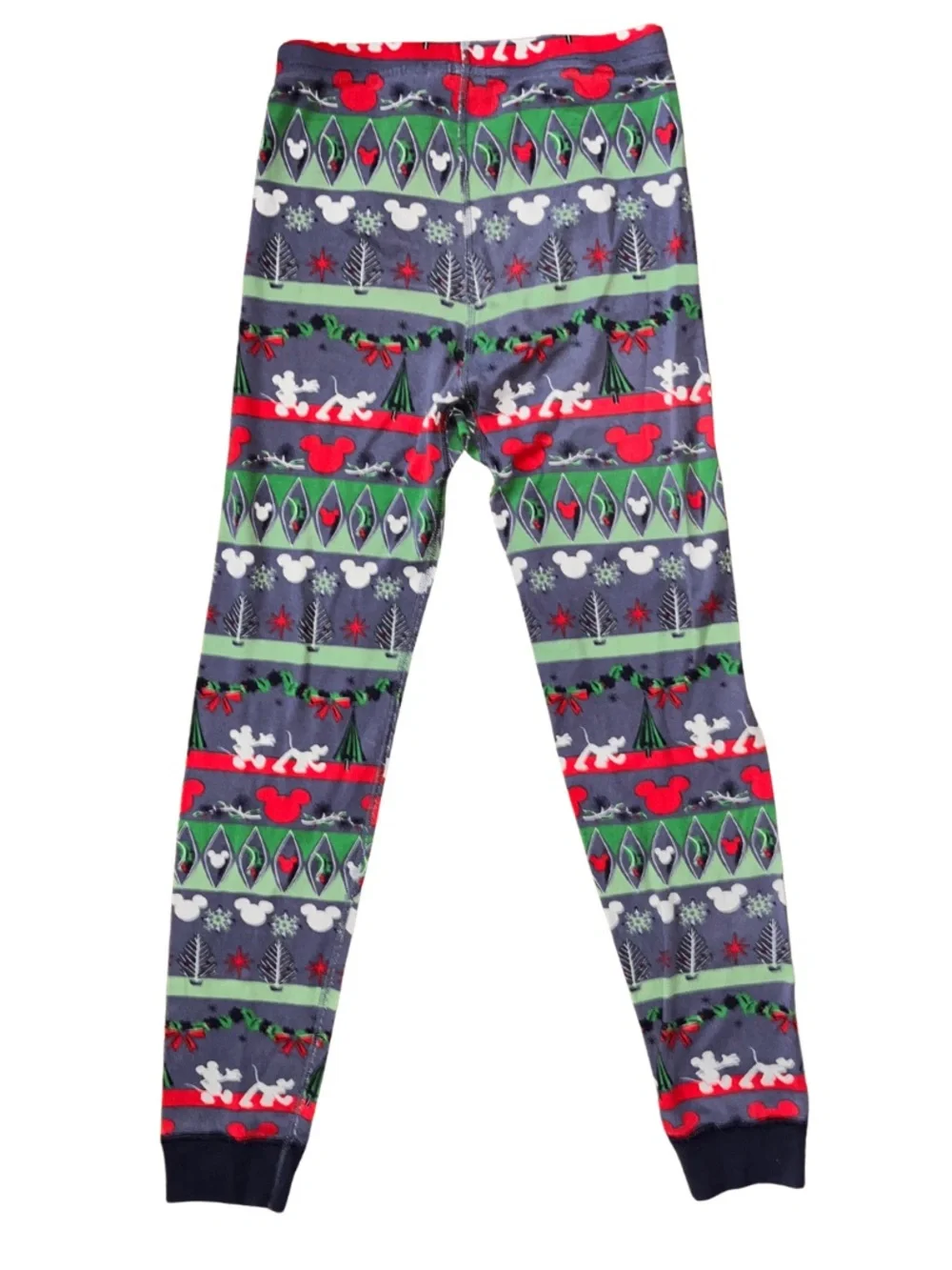 Hanna Andersson Disney Christmas Pajama Pants Kids 10 140 Mickey Holiday Organic